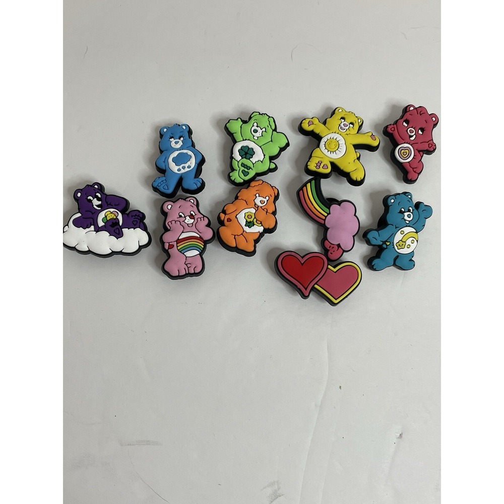 Care Bear Style Crocs Charms Shoe Jewelry Lot Of 10 New purple clouds